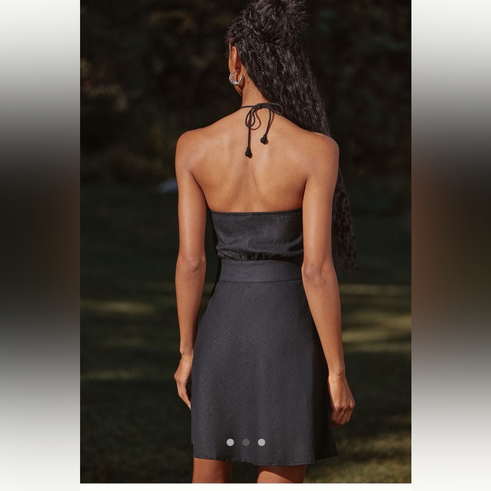 NWT FARM Rio x Anthropologie Linen Blend Cover-Up Embroidered Seashell Dress - Picture 9 of 12